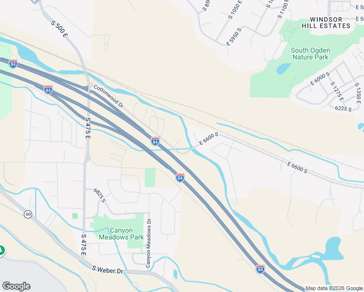map of restaurants, bars, coffee shops, grocery stores, and more near 838 East 6600 South in Uintah