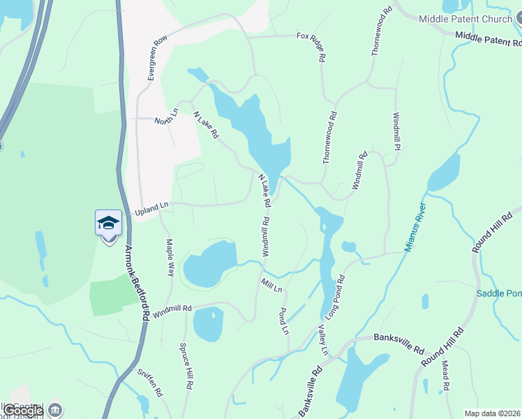 map of restaurants, bars, coffee shops, grocery stores, and more near 23 Upland Lane in Westchester County