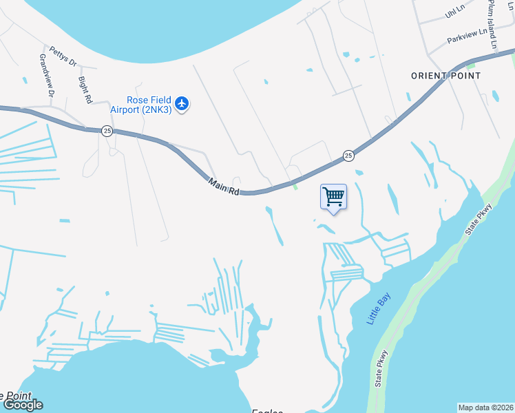 map of restaurants, bars, coffee shops, grocery stores, and more near 34600 Main Road in Orient