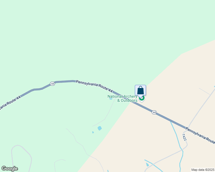 map of restaurants, bars, coffee shops, grocery stores, and more near 13991 Pennsylvania 44 in Allenwood