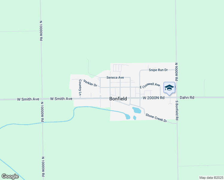 map of restaurants, bars, coffee shops, grocery stores, and more near 256 West Croswell Street in Bonfield