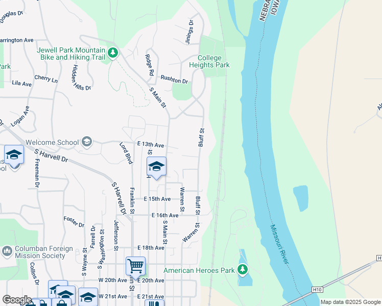 map of restaurants, bars, coffee shops, grocery stores, and more near 412 Sullivan Circle in Bellevue