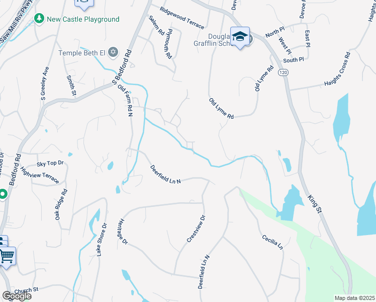 map of restaurants, bars, coffee shops, grocery stores, and more near 177 Birchwood Close in Chappaqua