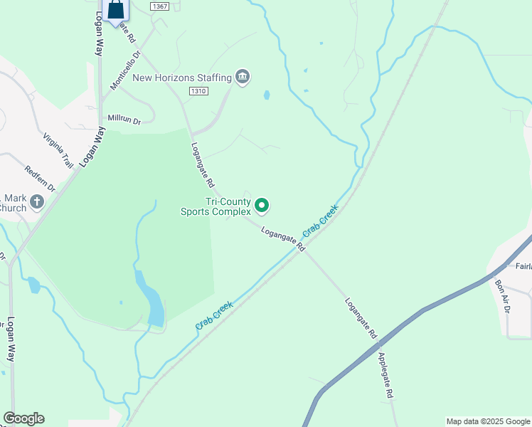 map of restaurants, bars, coffee shops, grocery stores, and more near 4200 Logangate Road in Youngstown
