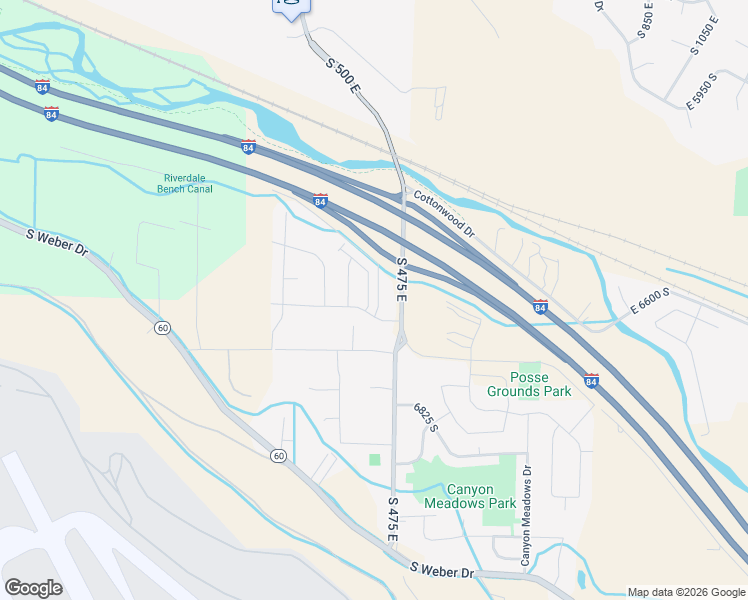 map of restaurants, bars, coffee shops, grocery stores, and more near 6558 Aspen Lane in South Weber