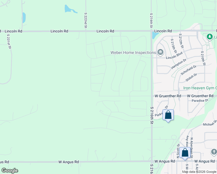 map of restaurants, bars, coffee shops, grocery stores, and more near 11108 South 216th Street in Gretna