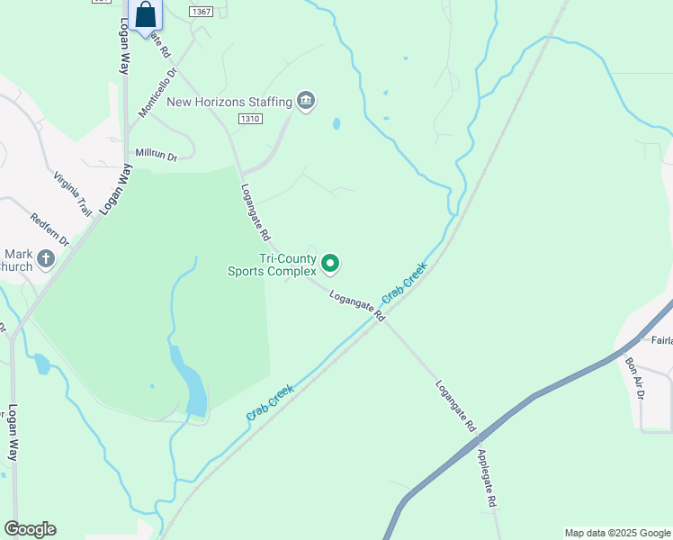 map of restaurants, bars, coffee shops, grocery stores, and more near 4200 Logangate Road in Youngstown