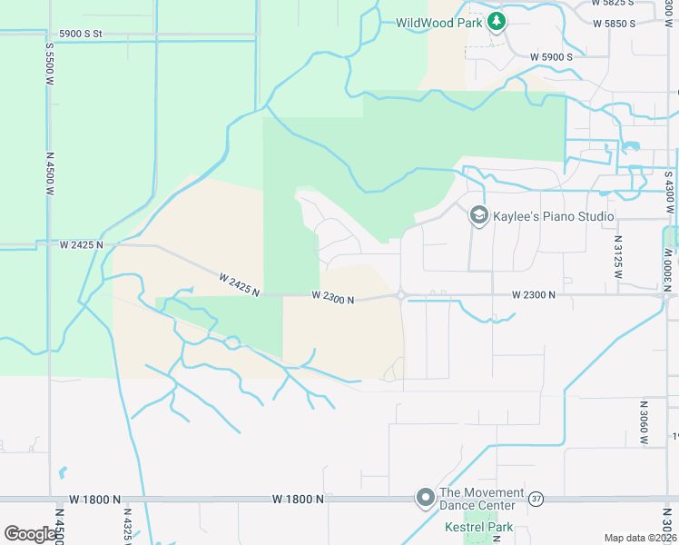 map of restaurants, bars, coffee shops, grocery stores, and more near 3812 West 2350 North in Clinton