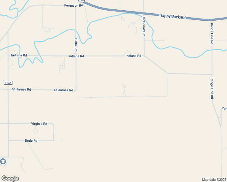 map of restaurants, bars, coffee shops, grocery stores, and more near 1130 Saint James Road in Cheyenne