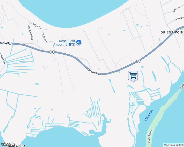 map of restaurants, bars, coffee shops, grocery stores, and more near 34600 Main Road in Orient