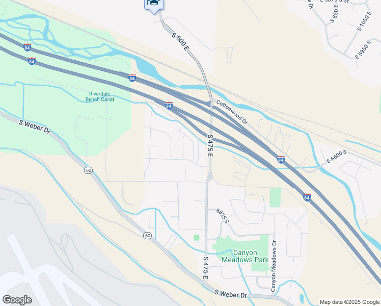 map of restaurants, bars, coffee shops, grocery stores, and more near 6545 Aspen Lane in South Weber