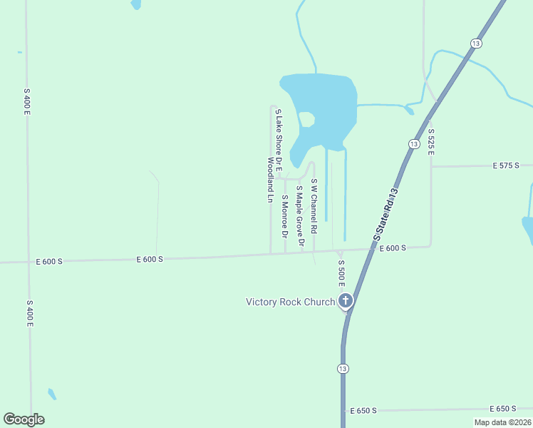 map of restaurants, bars, coffee shops, grocery stores, and more near 5871 Woodland Lane in Warsaw