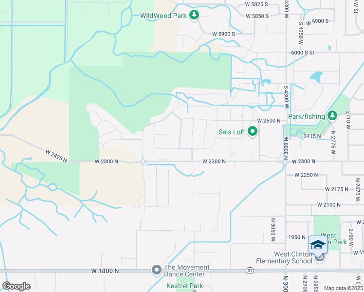 map of restaurants, bars, coffee shops, grocery stores, and more near 2364 Stanley Crane Drive in Clinton