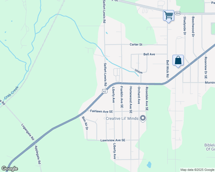 map of restaurants, bars, coffee shops, grocery stores, and more near 5885 Youngstown Hubbard Road in Hubbard