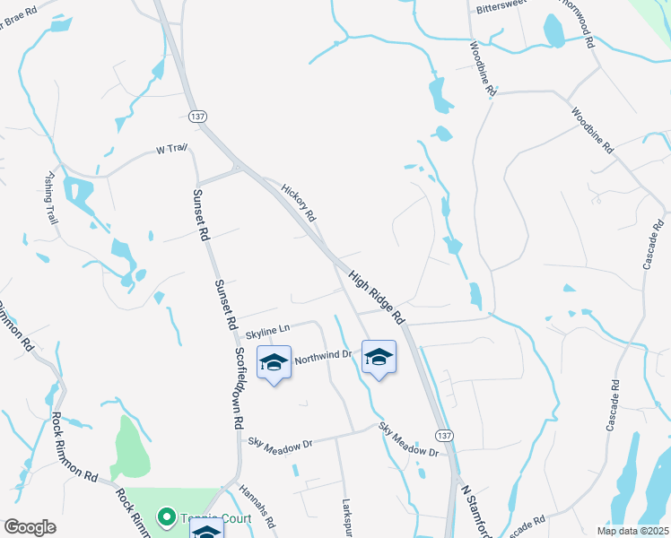 map of restaurants, bars, coffee shops, grocery stores, and more near 92 Hoyclo Road in Stamford