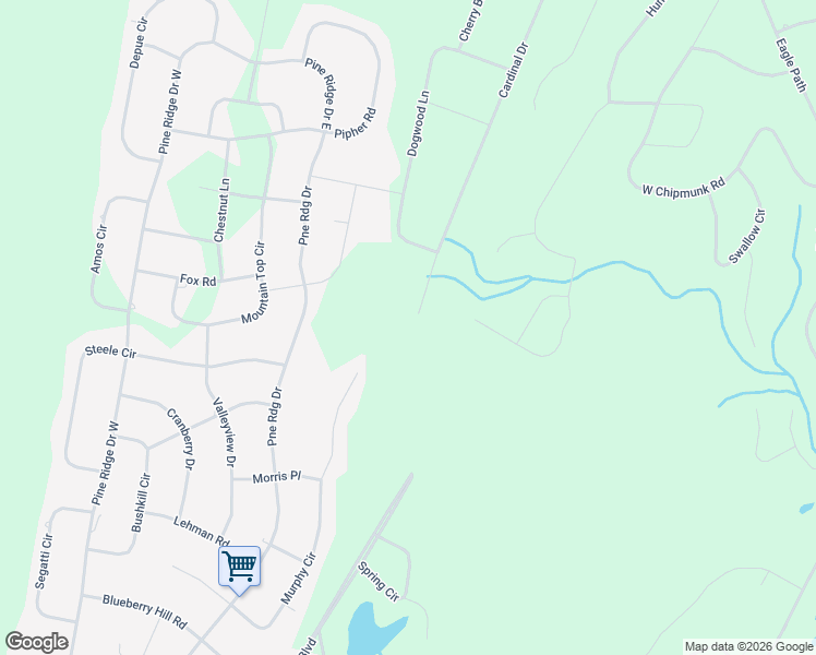 map of restaurants, bars, coffee shops, grocery stores, and more near 2297 Cardinal Drive in Pike County