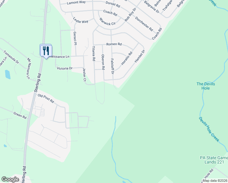 map of restaurants, bars, coffee shops, grocery stores, and more near 1401 Falstaff Road in Monroe