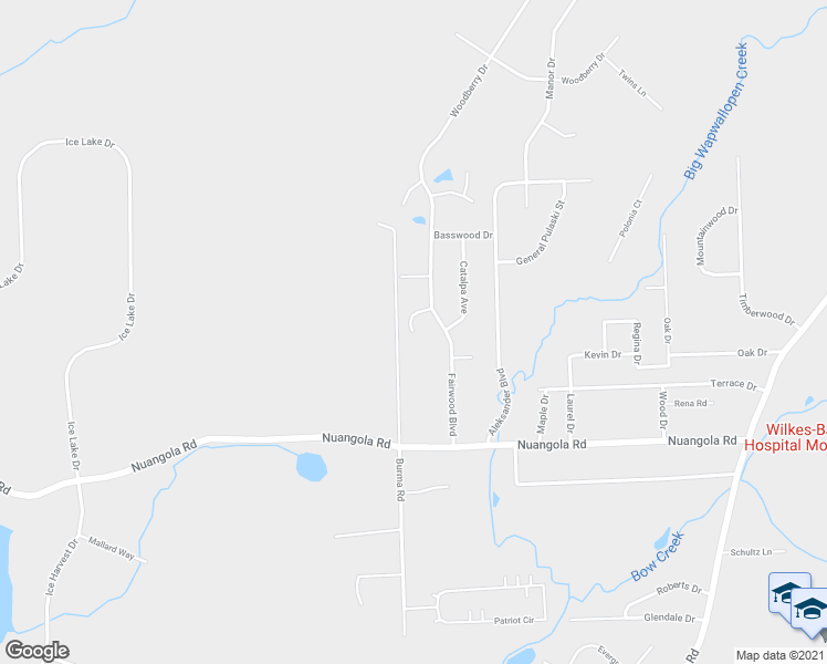 map of restaurants, bars, coffee shops, grocery stores, and more near 98 Sassafras Court in Mountain Top