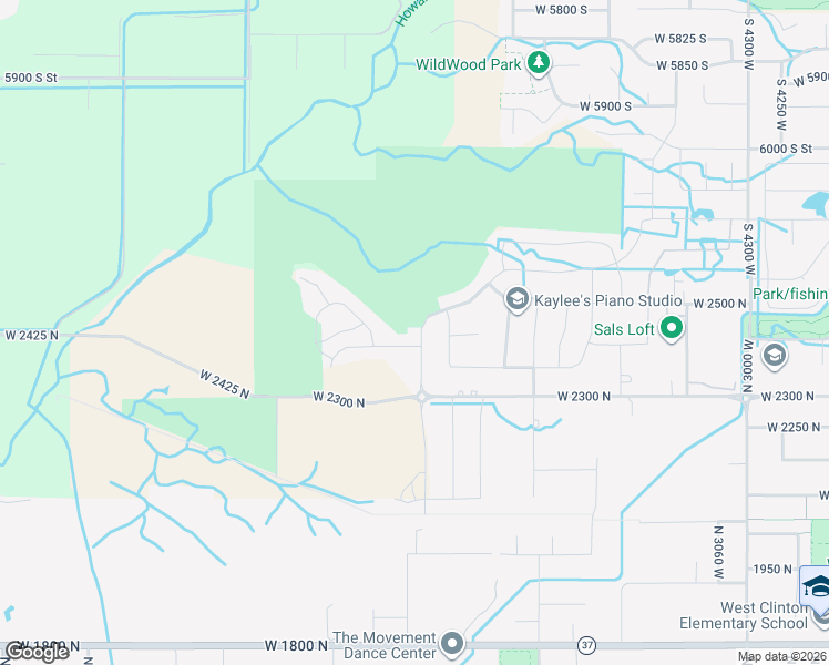 map of restaurants, bars, coffee shops, grocery stores, and more near 3648 West Cranefield Road in Clinton