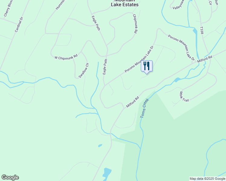 map of restaurants, bars, coffee shops, grocery stores, and more near Oriole Court in Pike County
