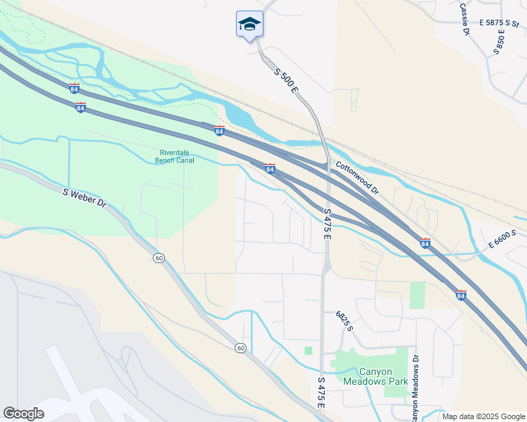 map of restaurants, bars, coffee shops, grocery stores, and more near 329 Kingston Drive in South Weber