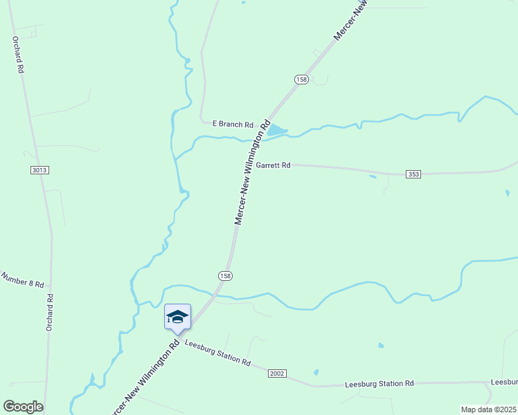 map of restaurants, bars, coffee shops, grocery stores, and more near 1685 Mercer-New Wilmington Road in New Wilmington