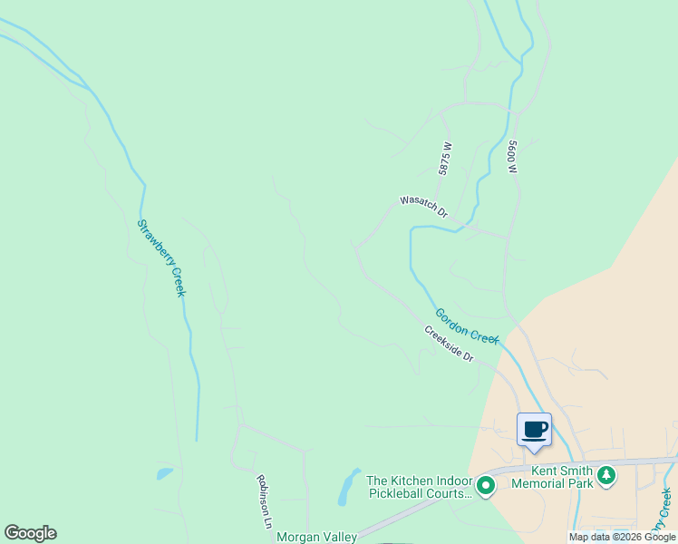 map of restaurants, bars, coffee shops, grocery stores, and more near 6214 Creekside Drive in Morgan