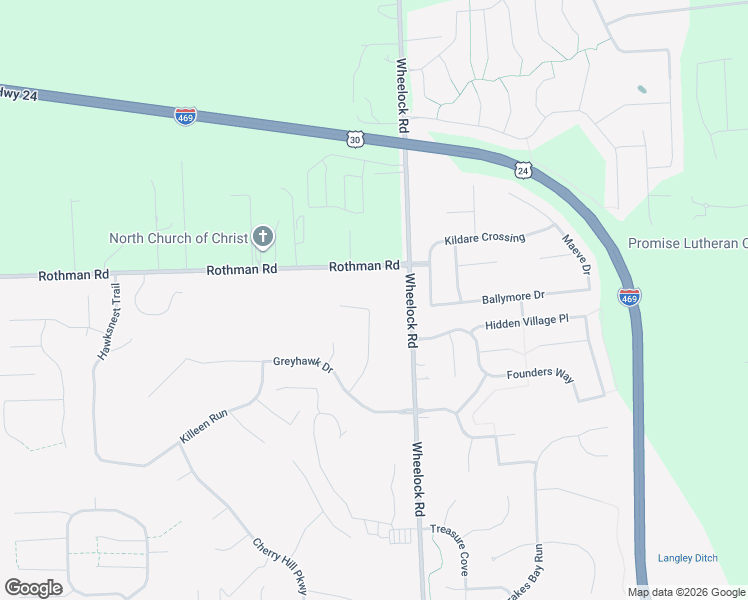 map of restaurants, bars, coffee shops, grocery stores, and more near 7210 Brackenwood Court in Fort Wayne