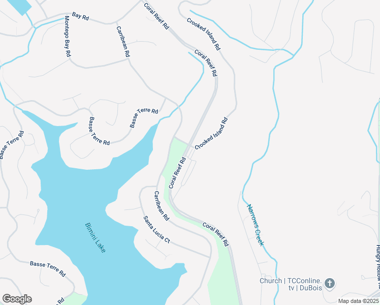map of restaurants, bars, coffee shops, grocery stores, and more near 1102 Coral Reef Rd in DuBois