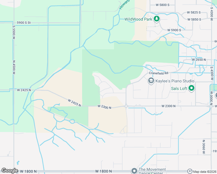 map of restaurants, bars, coffee shops, grocery stores, and more near 2431 North Hooded Crane Court in Clinton
