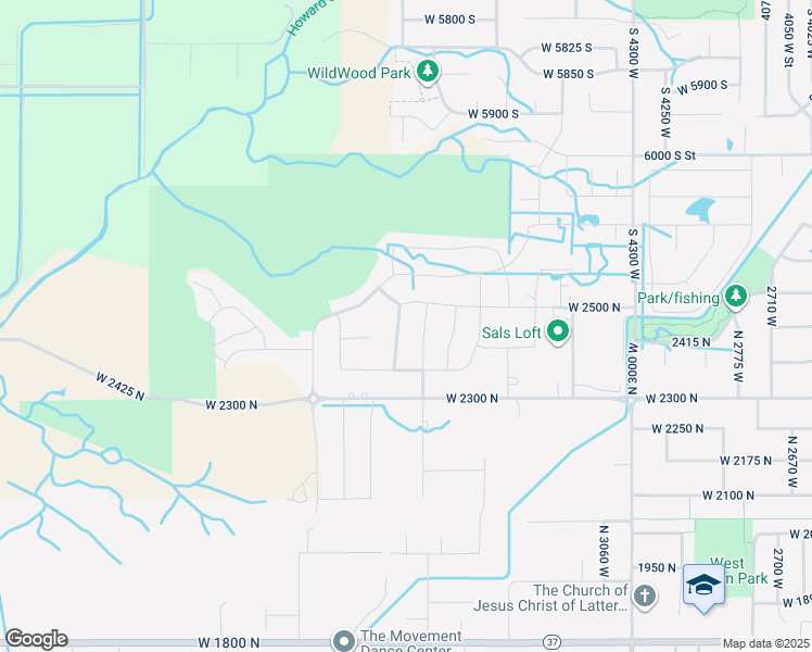 map of restaurants, bars, coffee shops, grocery stores, and more near 2444 North Stanley Crane Drive in Clinton