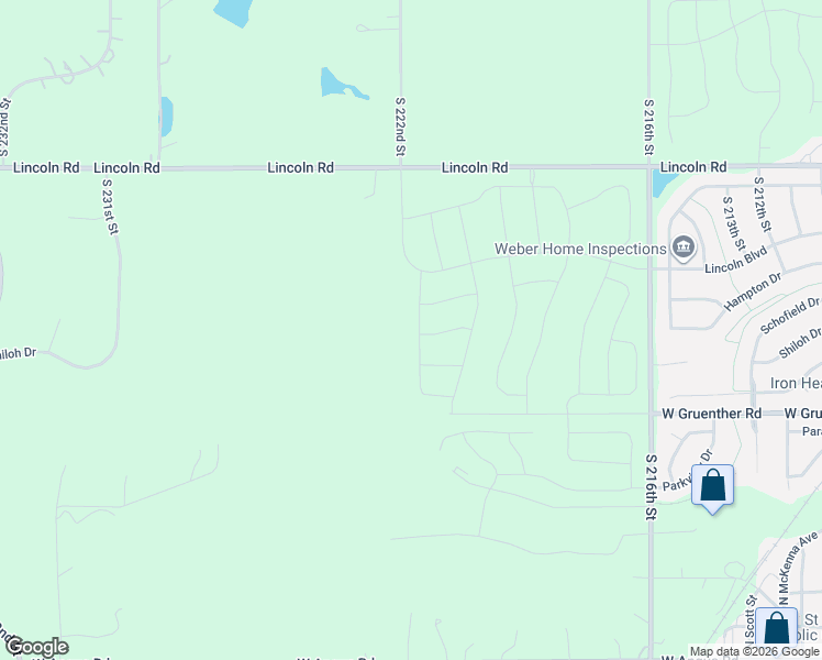 map of restaurants, bars, coffee shops, grocery stores, and more near 11012 South 222nd Street in Sarpy