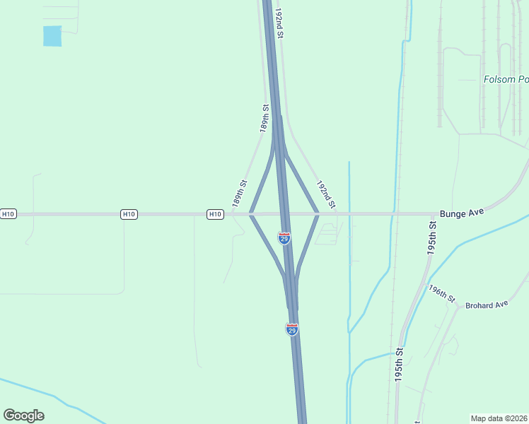 map of restaurants, bars, coffee shops, grocery stores, and more near Bunge Avenue in Council Bluffs