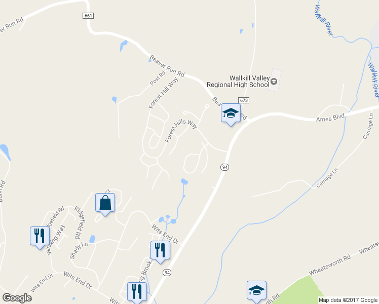 map of restaurants, bars, coffee shops, grocery stores, and more near 75 Meadow Pond Road in Hamburg