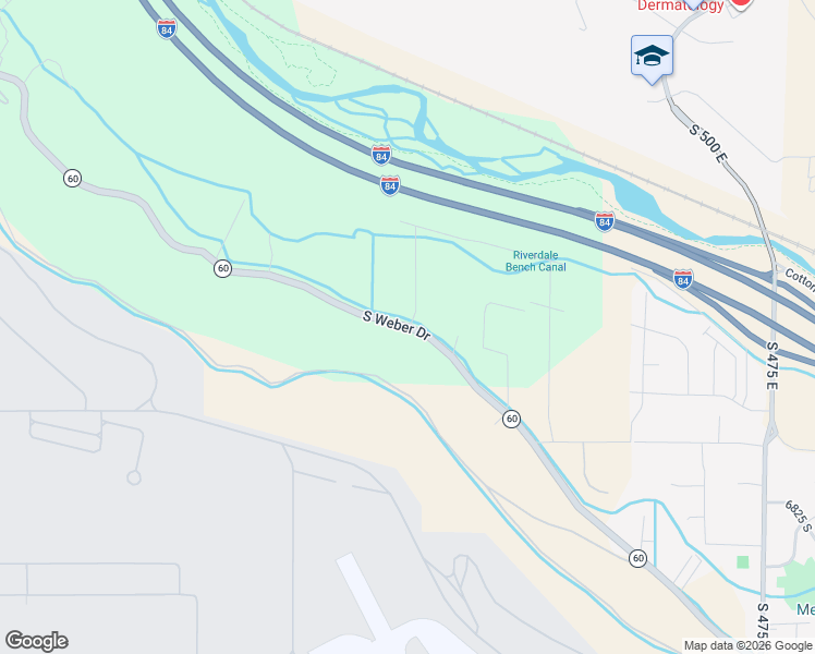 map of restaurants, bars, coffee shops, grocery stores, and more near 127 South Weber Drive in South Weber