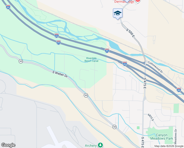 map of restaurants, bars, coffee shops, grocery stores, and more near 6455 Raymond Drive in South Weber