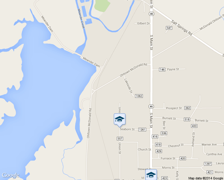 map of restaurants, bars, coffee shops, grocery stores, and more near 1238 Ohltown McDonald Road in Mineral Ridge