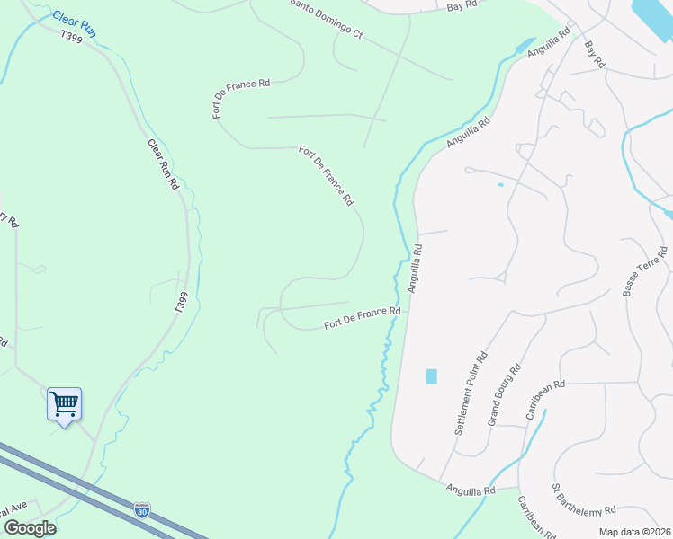 map of restaurants, bars, coffee shops, grocery stores, and more near 553 Fort De France Road in DuBois
