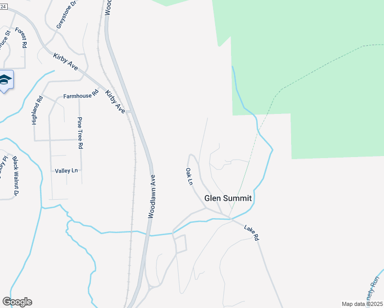 map of restaurants, bars, coffee shops, grocery stores, and more near White Birch Lane in Mountain Top