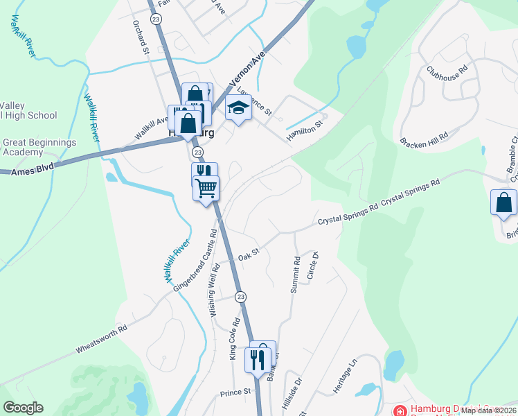 map of restaurants, bars, coffee shops, grocery stores, and more near in Sussex County