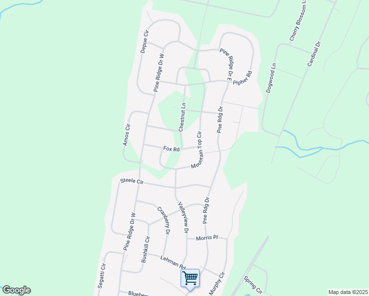 map of restaurants, bars, coffee shops, grocery stores, and more near in Bushkill