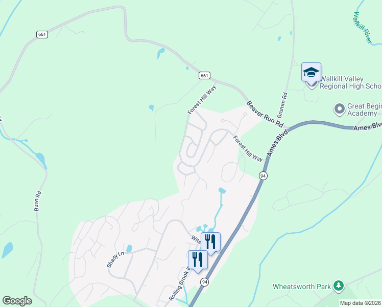 map of restaurants, bars, coffee shops, grocery stores, and more near 36 Indian Field Drive in Hamburg