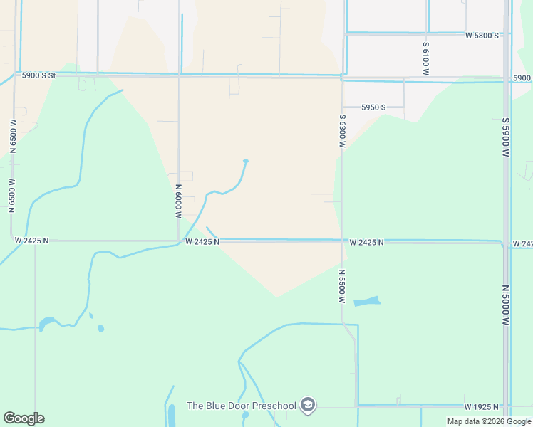 map of restaurants, bars, coffee shops, grocery stores, and more near 2581 North 5500 West in Hooper