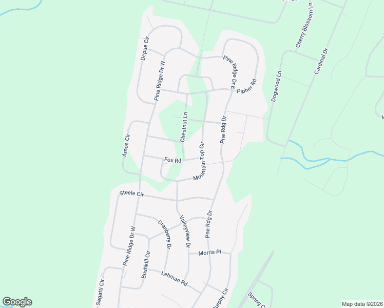 map of restaurants, bars, coffee shops, grocery stores, and more near 1256 Pine Ridge in Bushkill