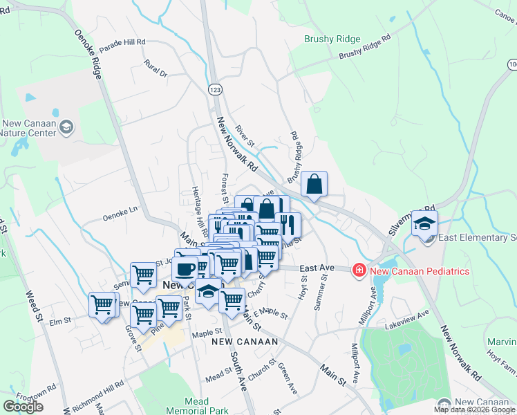 map of restaurants, bars, coffee shops, grocery stores, and more near Avalon Cove Cir NW in Rochester