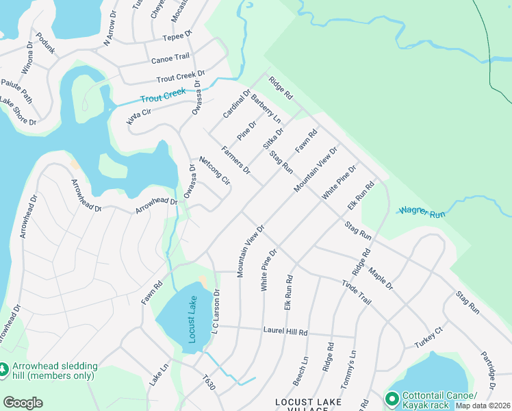 map of restaurants, bars, coffee shops, grocery stores, and more near 37 Lake Shore Drive in Monroe County