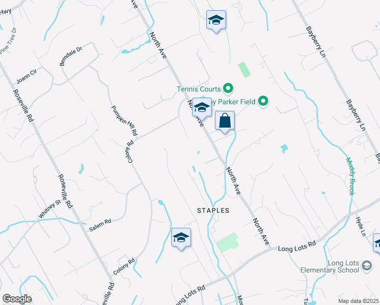 map of restaurants, bars, coffee shops, grocery stores, and more near 14 Terhune Drive in Westport