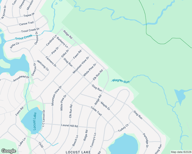 map of restaurants, bars, coffee shops, grocery stores, and more near 1809 Deer Run Road in Monroe County