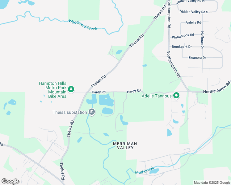 map of restaurants, bars, coffee shops, grocery stores, and more near 976 Hardy Road in Cuyahoga Falls