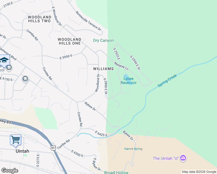 map of restaurants, bars, coffee shops, grocery stores, and more near 6124 Osmond Drive in Ogden